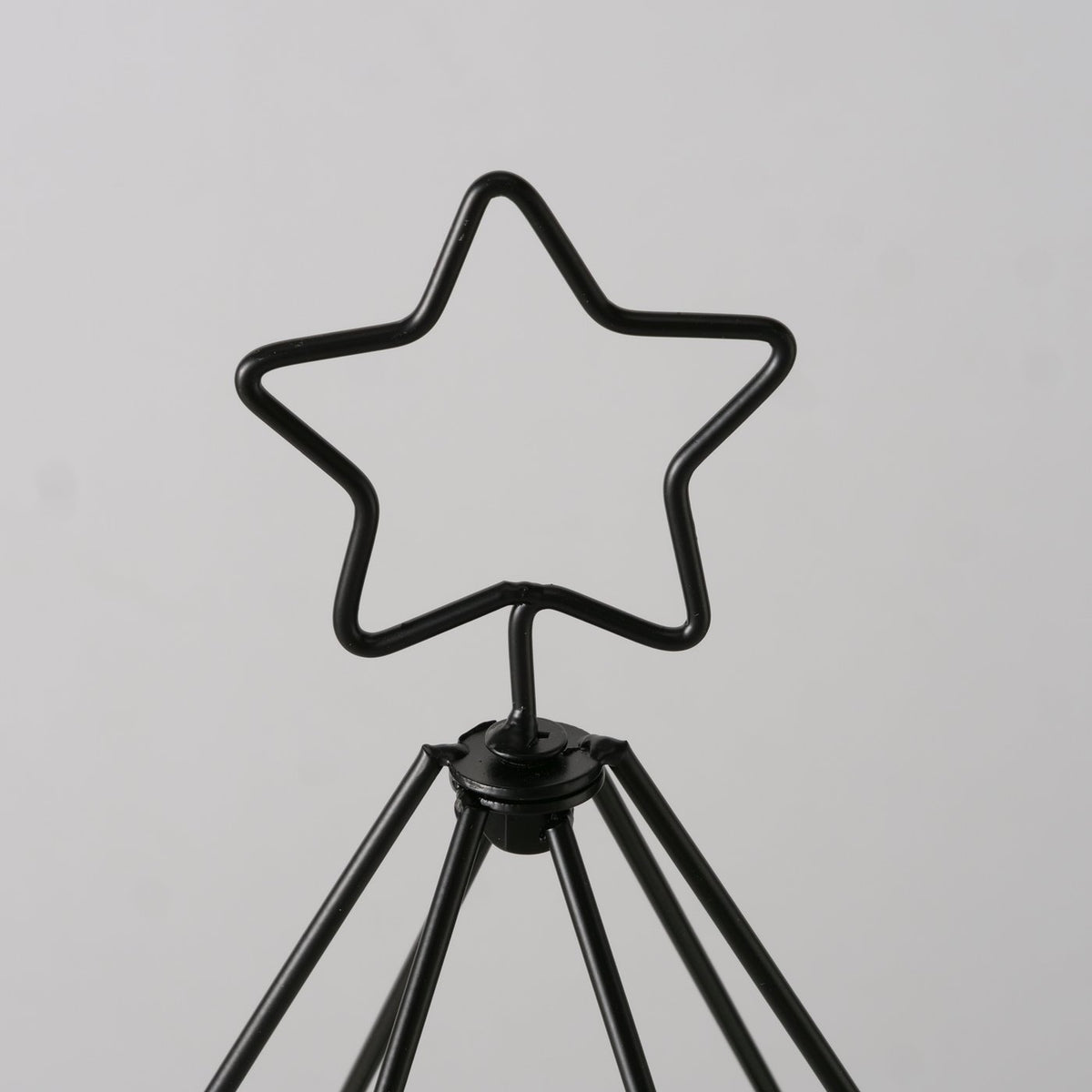 Lysestage - Sort - H 37 Ø 23 cm