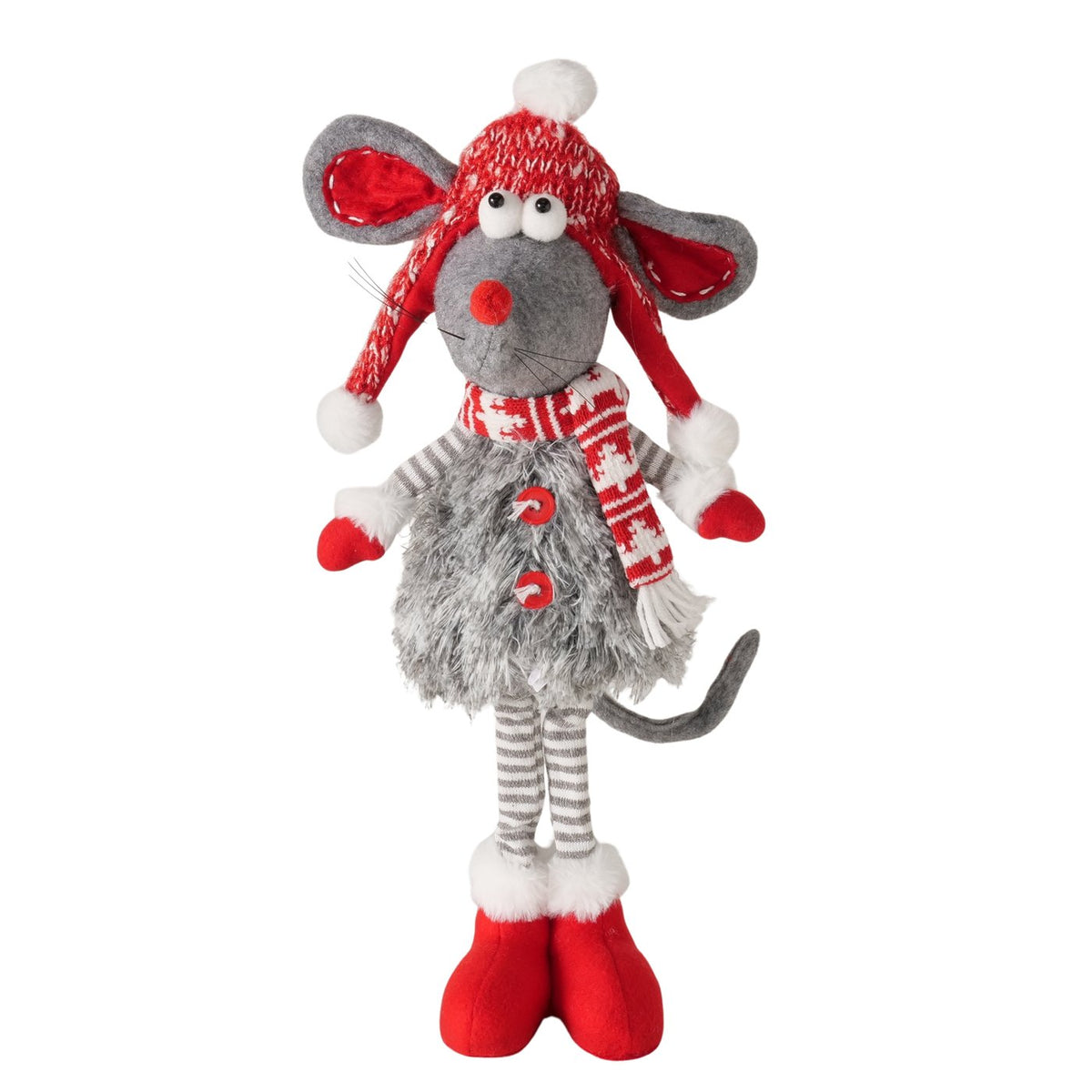 Pyntefigur til jul - Mus - H 50 cm
