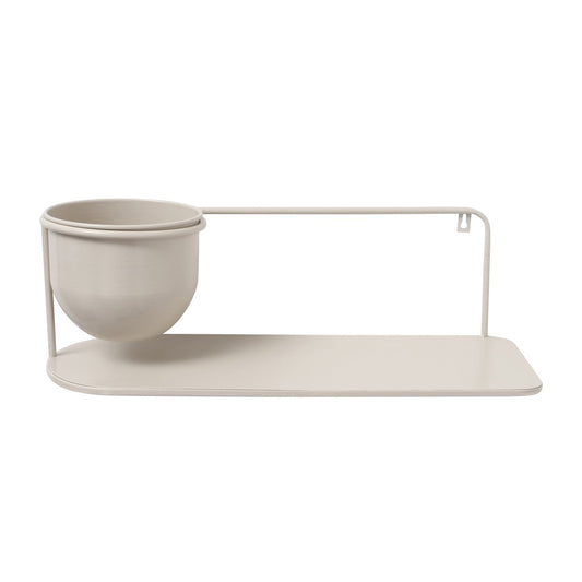 HYLDE MED SKJULER - BEIGE - METAL - 18X18X55CM