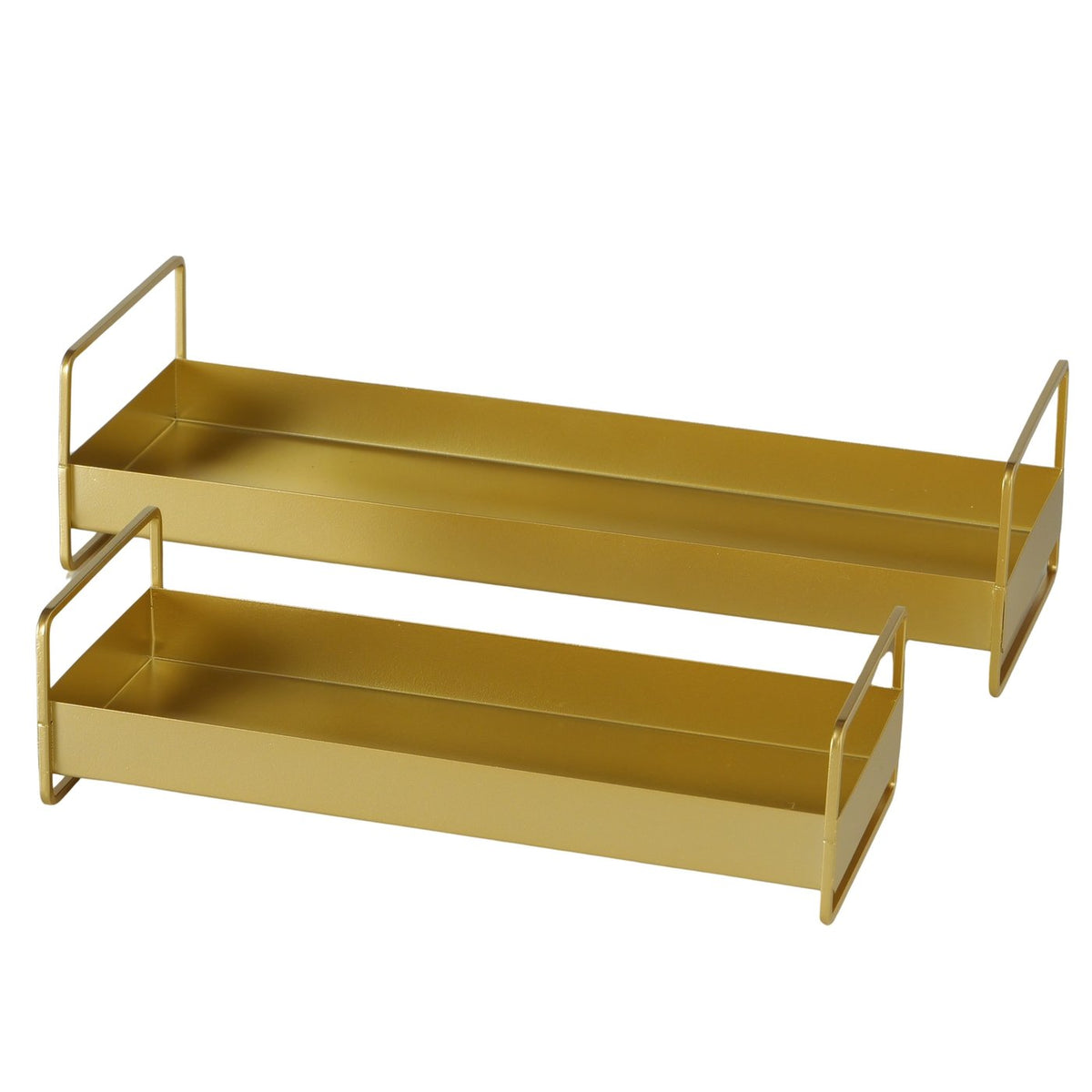 Guldfarvet Bakke - Jern - 30 x 12 x 8,1 cm (S)