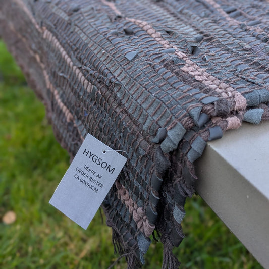 Gulvtæppe -  læder - 60x90 cm