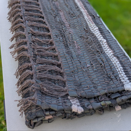 Gulvtæppe - læder - 70 cm x 140 cm