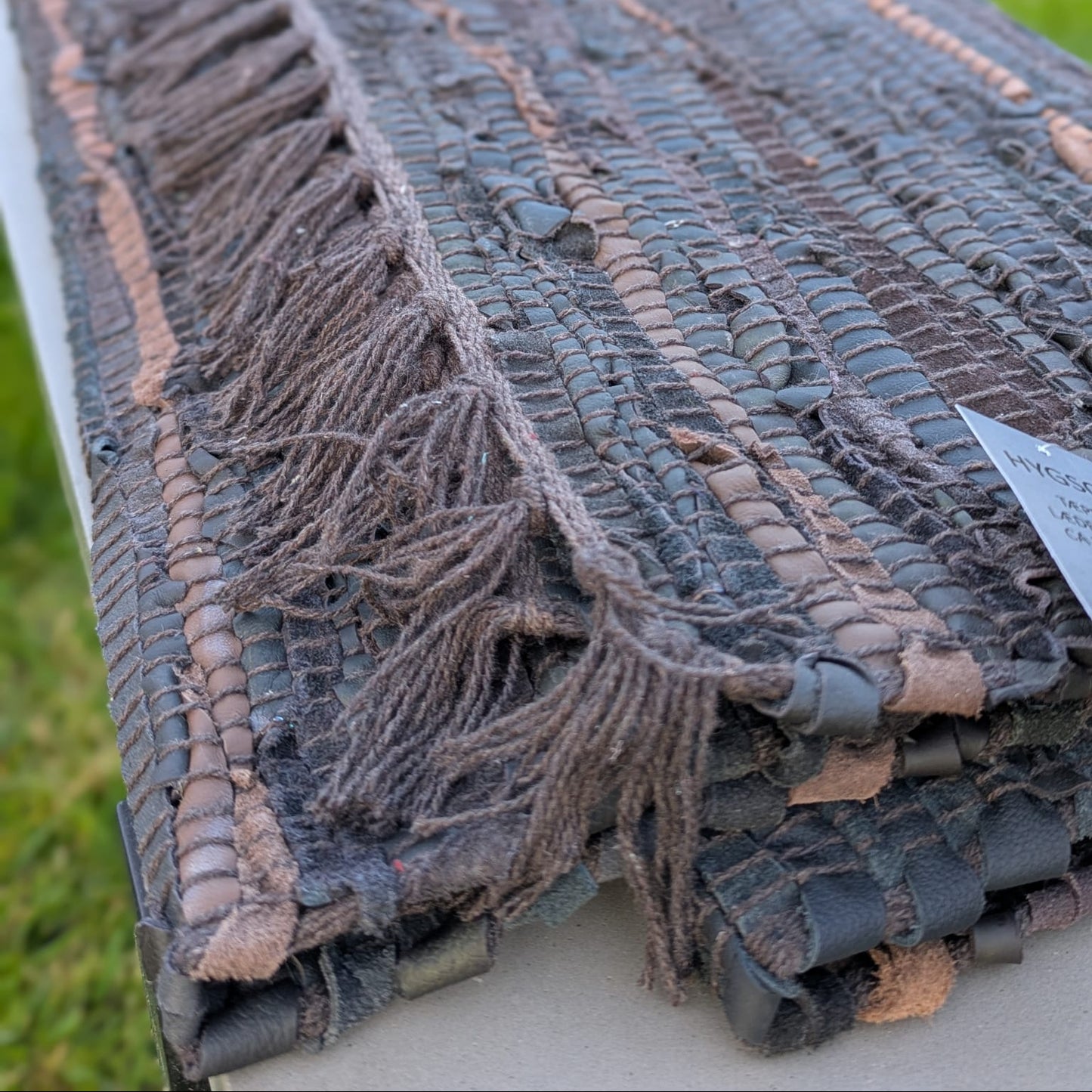 Gulvtæppe - læder - 70 cm x 200 cm_2