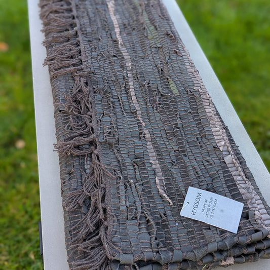Gulvtæppe - læder - 70 x 120 cm_4