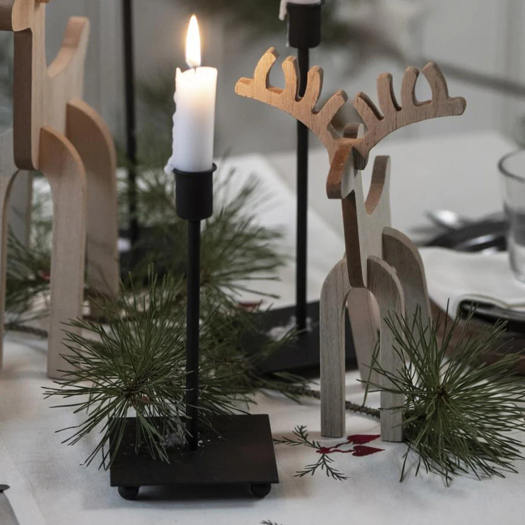 Ib Laursen  - lysestage - sort metal_2