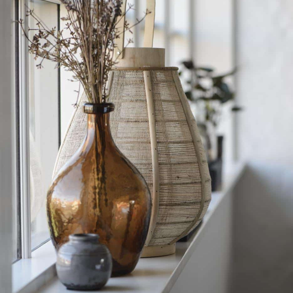 Ib Laursen - vase - glasballon - brun_2