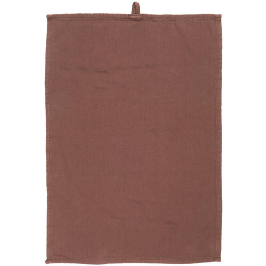 Ib Laursen - viskestykke - brunt - bomuld