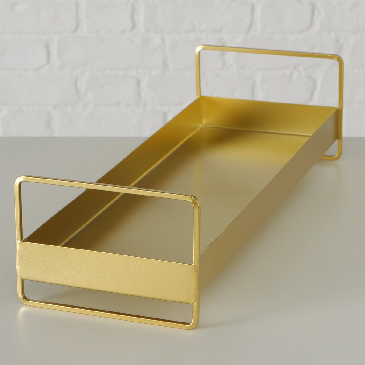 Guldfarvet Bakke - Jern - 30 x 12 x 8,1 cm (S)