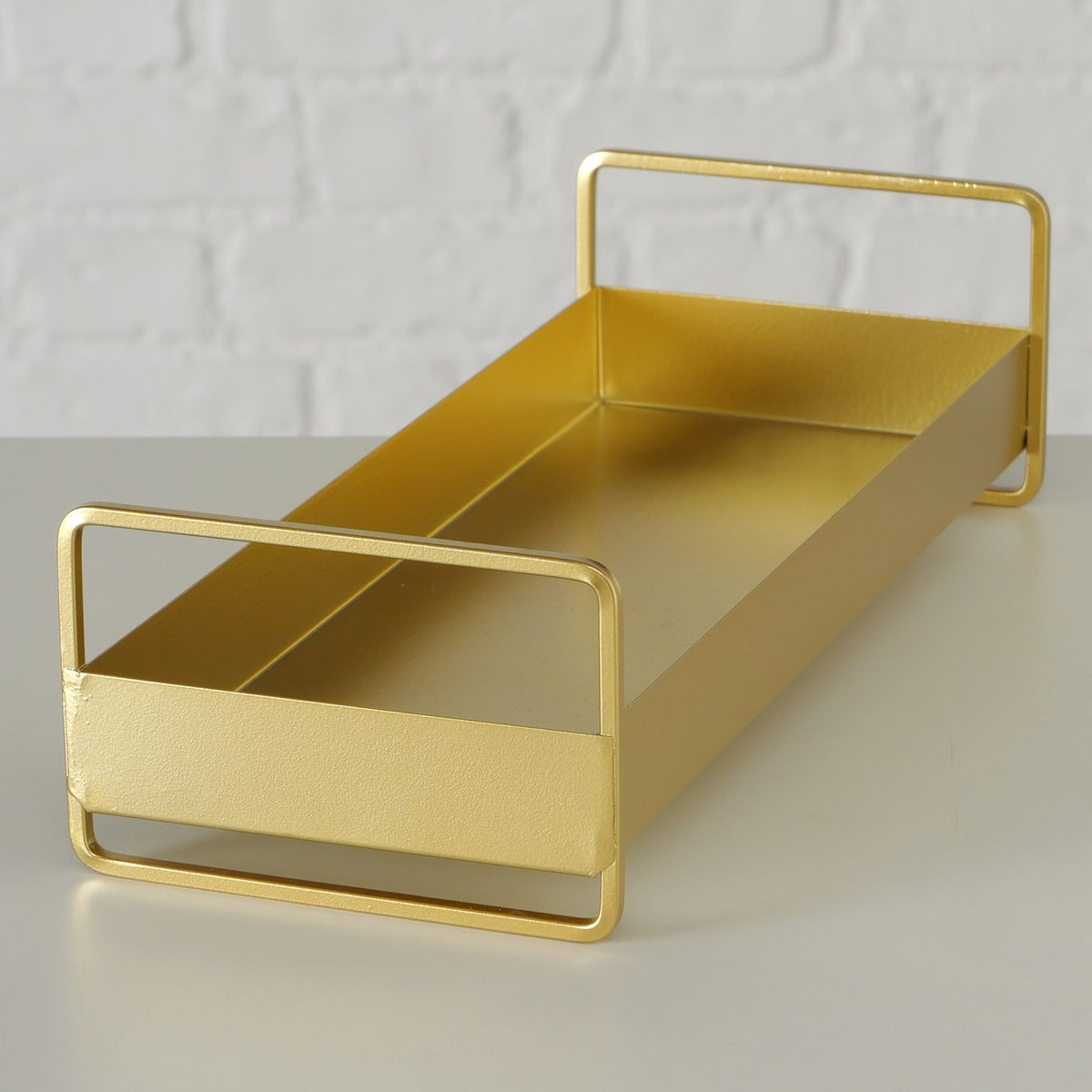 Guldfarvet Bakke - Jern - 30 x 12 x 8,1 cm (S)