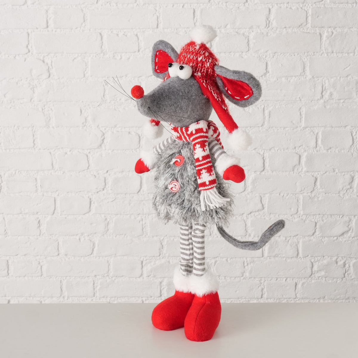 Pyntefigur til jul - Mus - H 50 cm