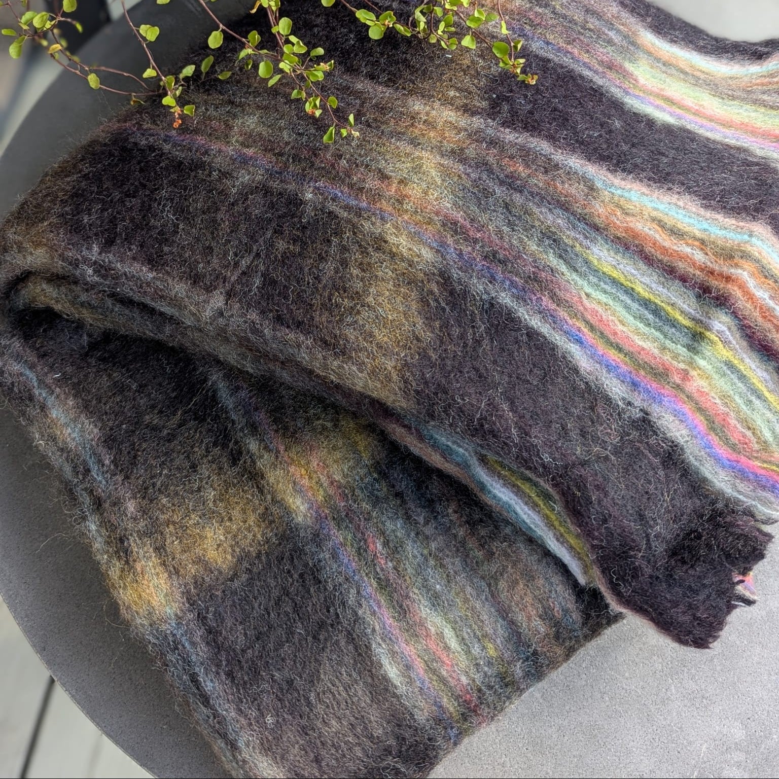 Plaid - uld- multifarvet mønster