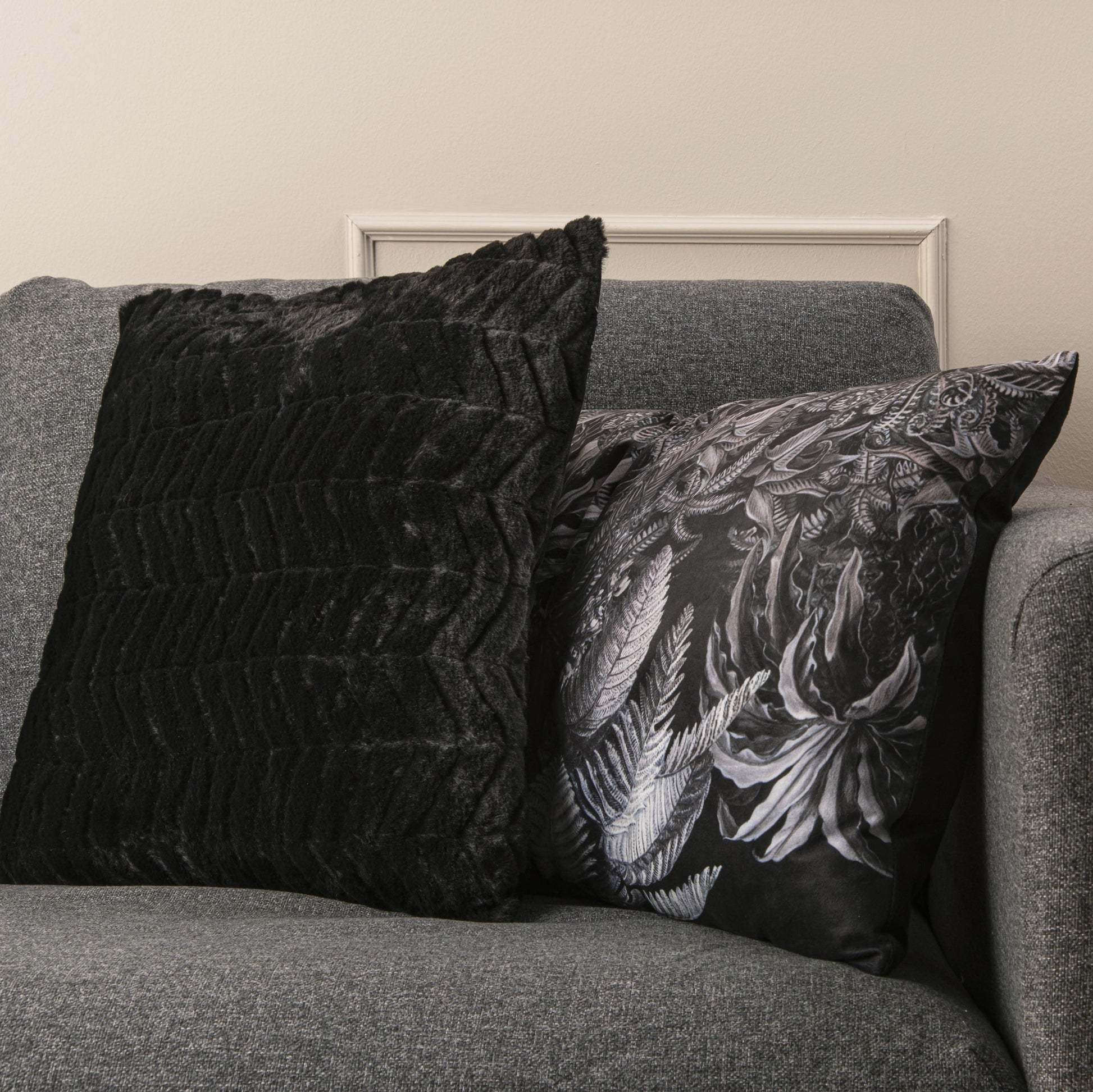 Sofapude - sort - junglemotiv_7