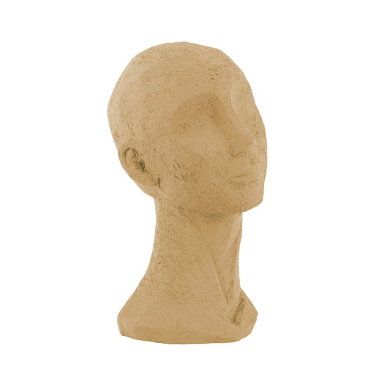 Statue af ansigt - lysebrunt_1