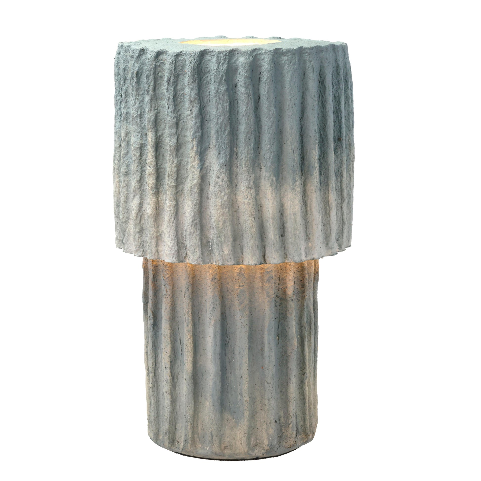 Villa Collection - Blå Bordlampe Papmaché 