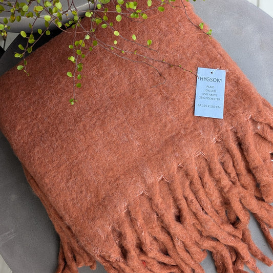 Hygsom - plaid - orange/rød