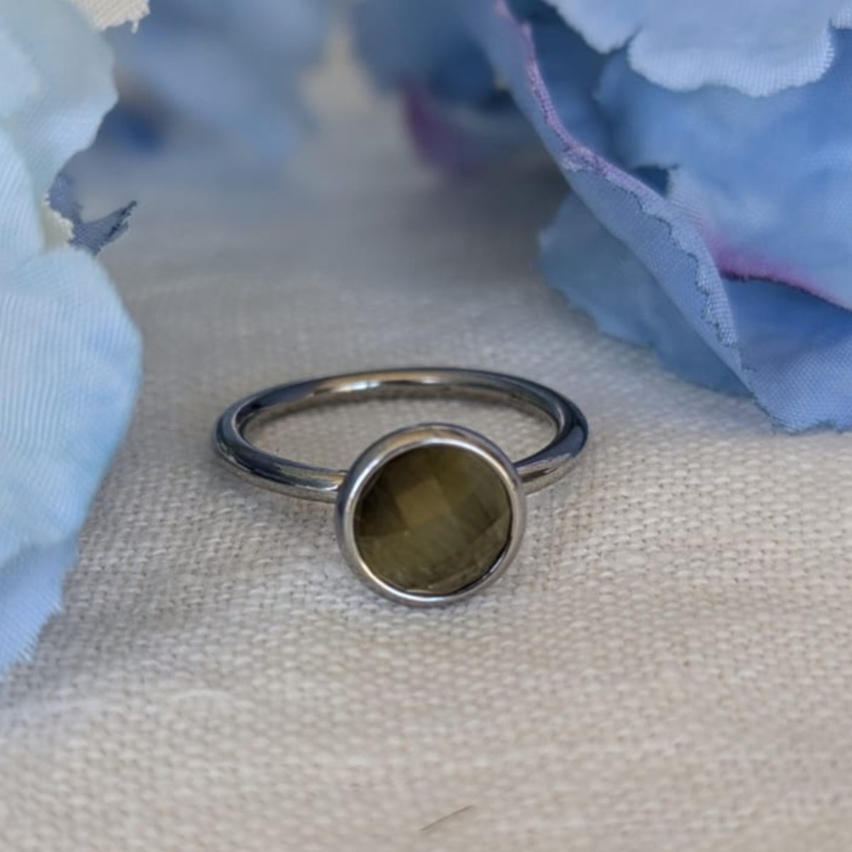 Gade & Juul - Fingerring - Justerbar  - Kirurgisk Stål - Among Grøn