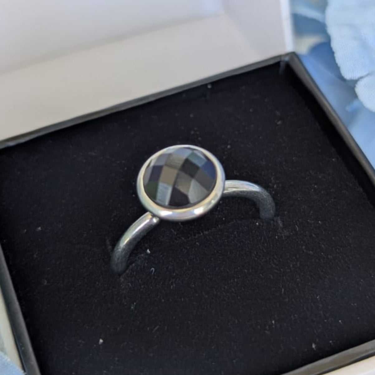 Gade & Juul - Fingerring - Justerbar - Kirurgisk Stål - Among - Sort