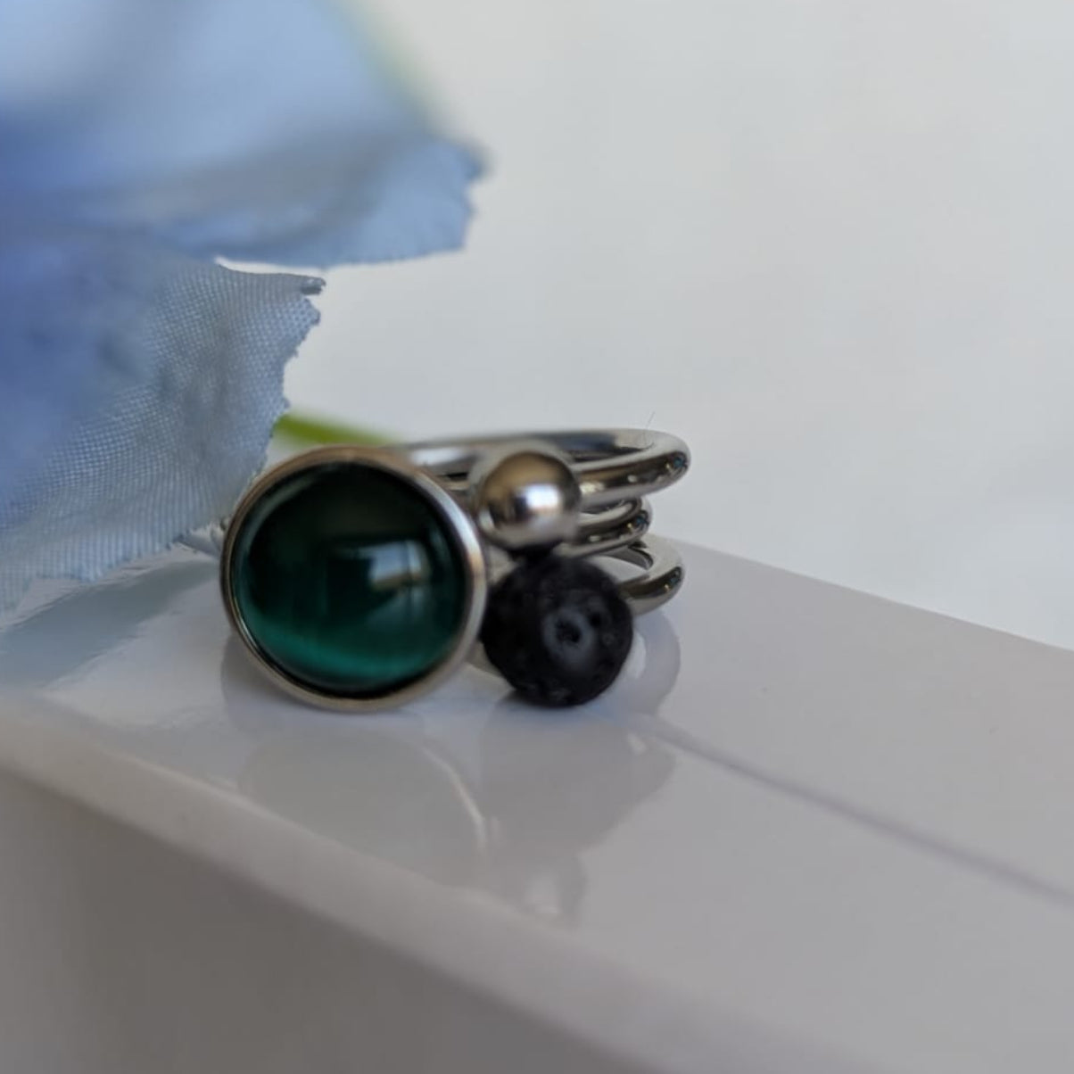 Gade & Juul - Fingerring - Justerbar - Kirurgisk Stål - Select Lava