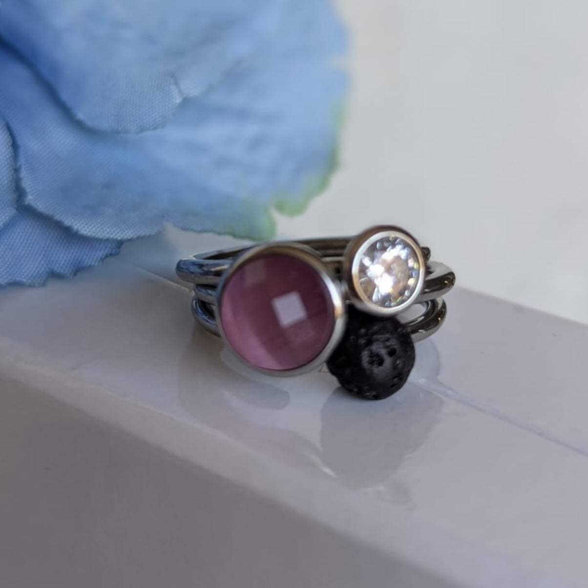 Gade & Juul - Fingerring - Justerbar - Kirurgisk Stål - Shine Klar
