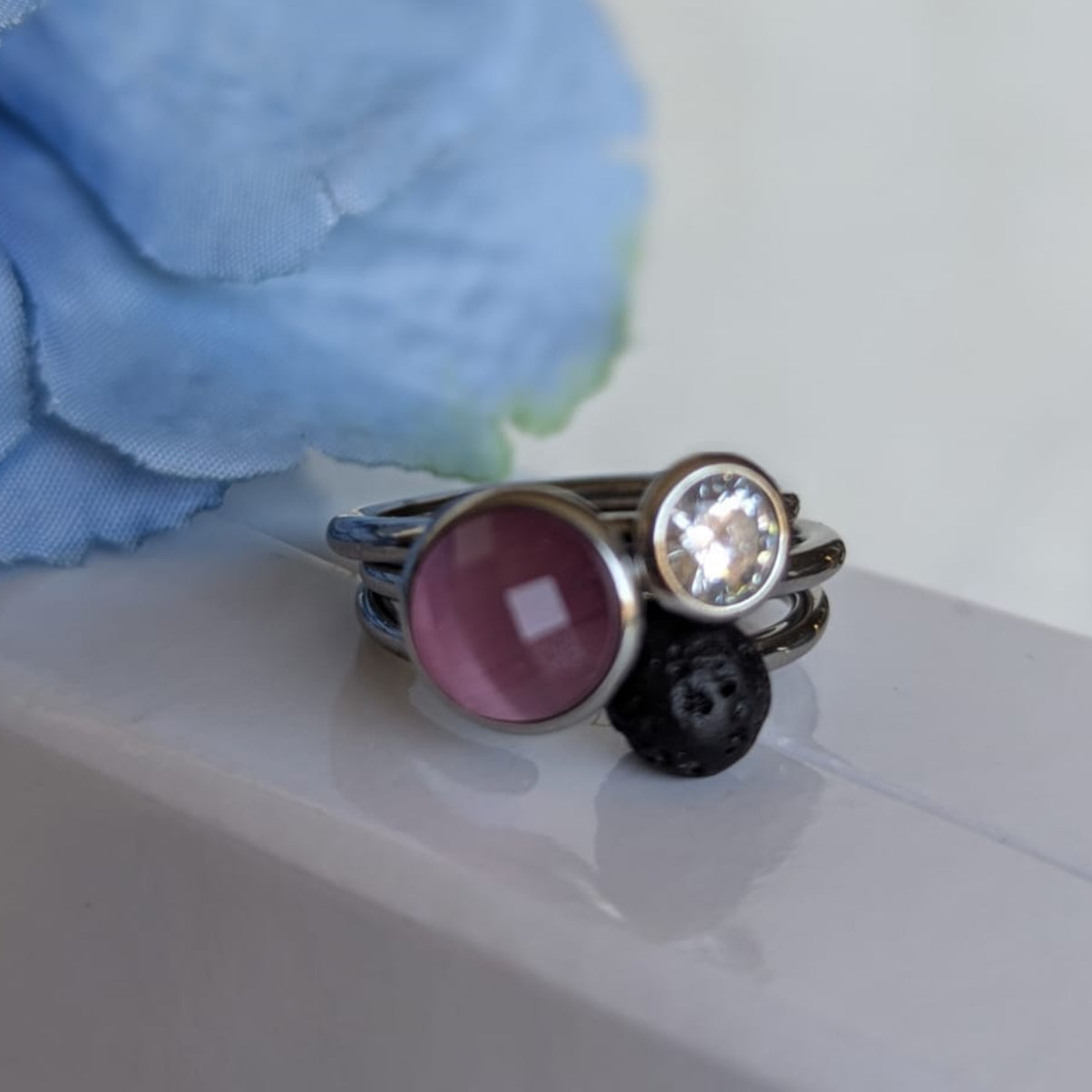 Gade & Juul - Fingerring - Justerbar - Kirurgisk Stål - Select Lava