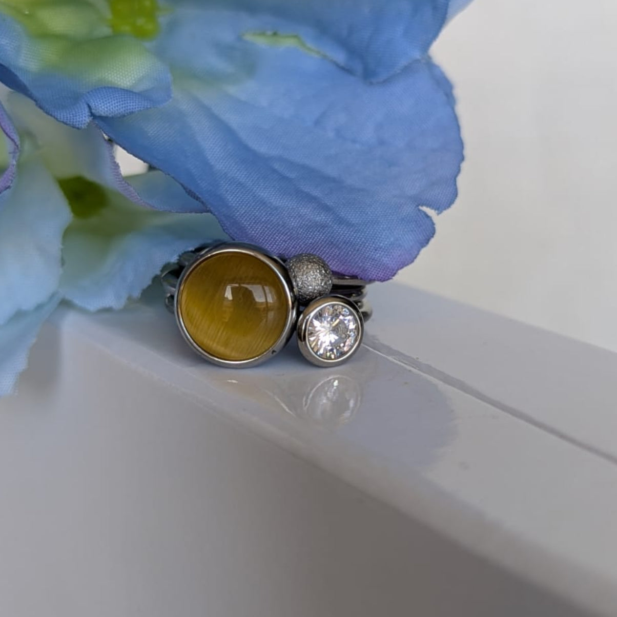 Gade & Juul - Fingerring - Justerbar - Kirurgisk Stål - Dot Trend