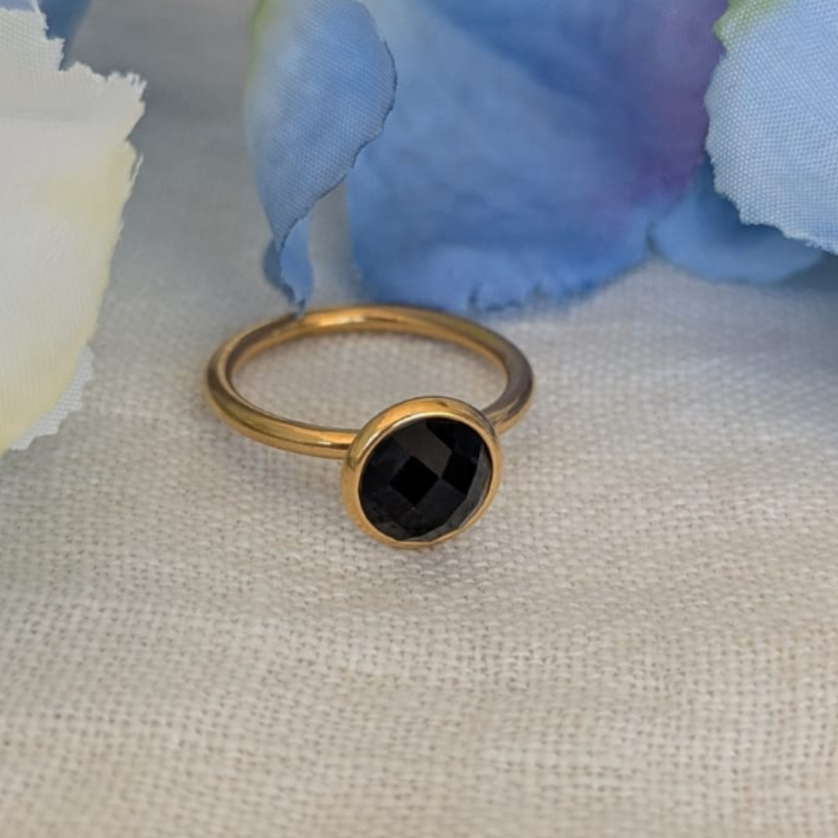 Gade & Juul - Fingerring - Justerbar - Kirurgisk Stål - Among - Sort