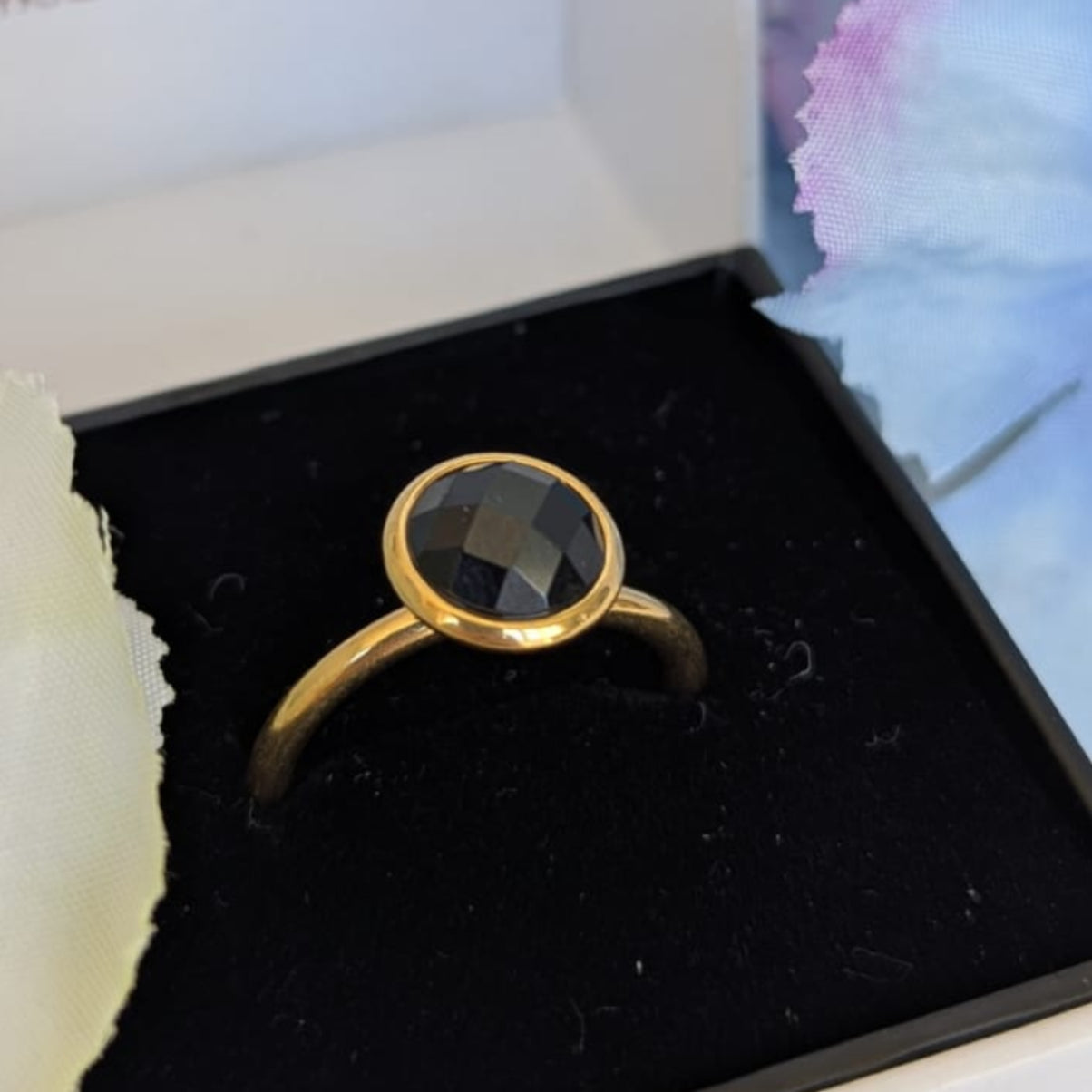 Gade & Juul - Fingerring - Justerbar - Kirurgisk Stål - Among - Sort