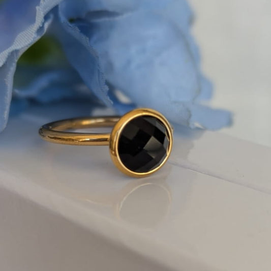 Gade & Juul - Fingerring - Justerbar - Kirurgisk Stål - Among - Sort
