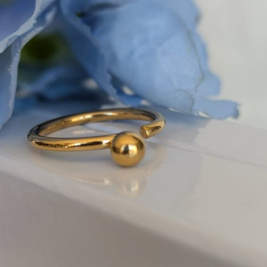Gade & Juul - Fingerring - Justerbar - Kirurgisk Stål - Dot Strong