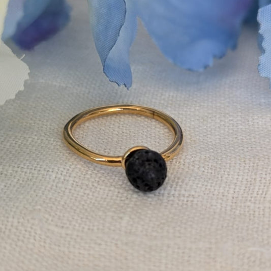 Gade & Juul - Fingerring - Justerbar - Kirurgisk Stål - Select Lava