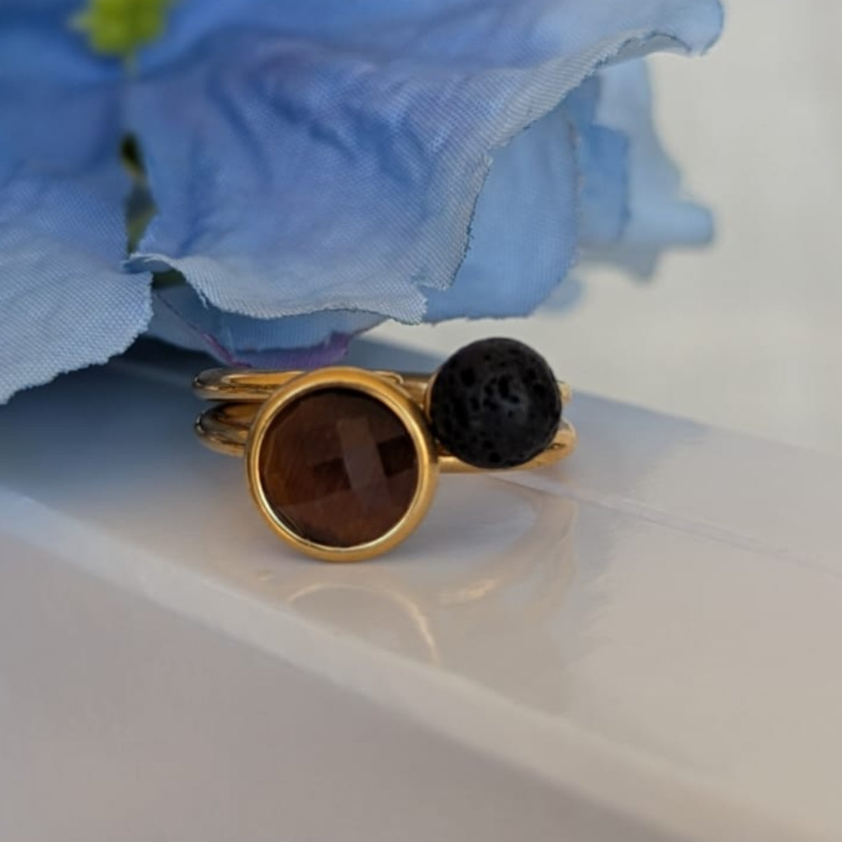 Gade & Juul -  Fingerring - Justerbar - Kirurgisk Stål - Among Mokka