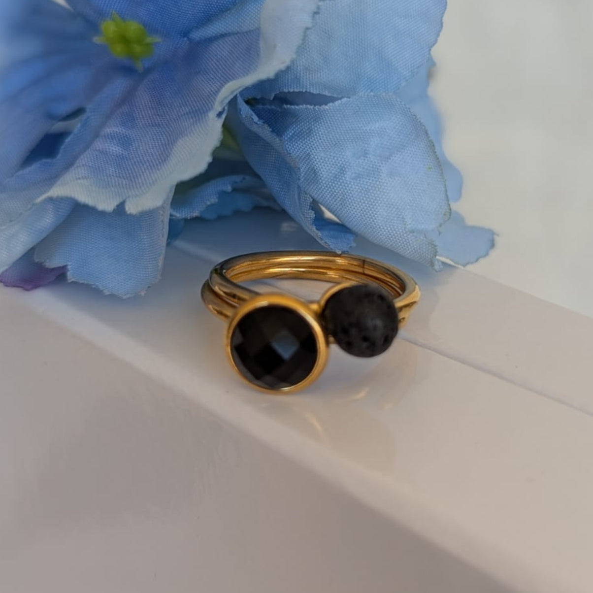 Gade & Juul - Fingerring - Justerbar - Kirurgisk Stål - Among - Sort