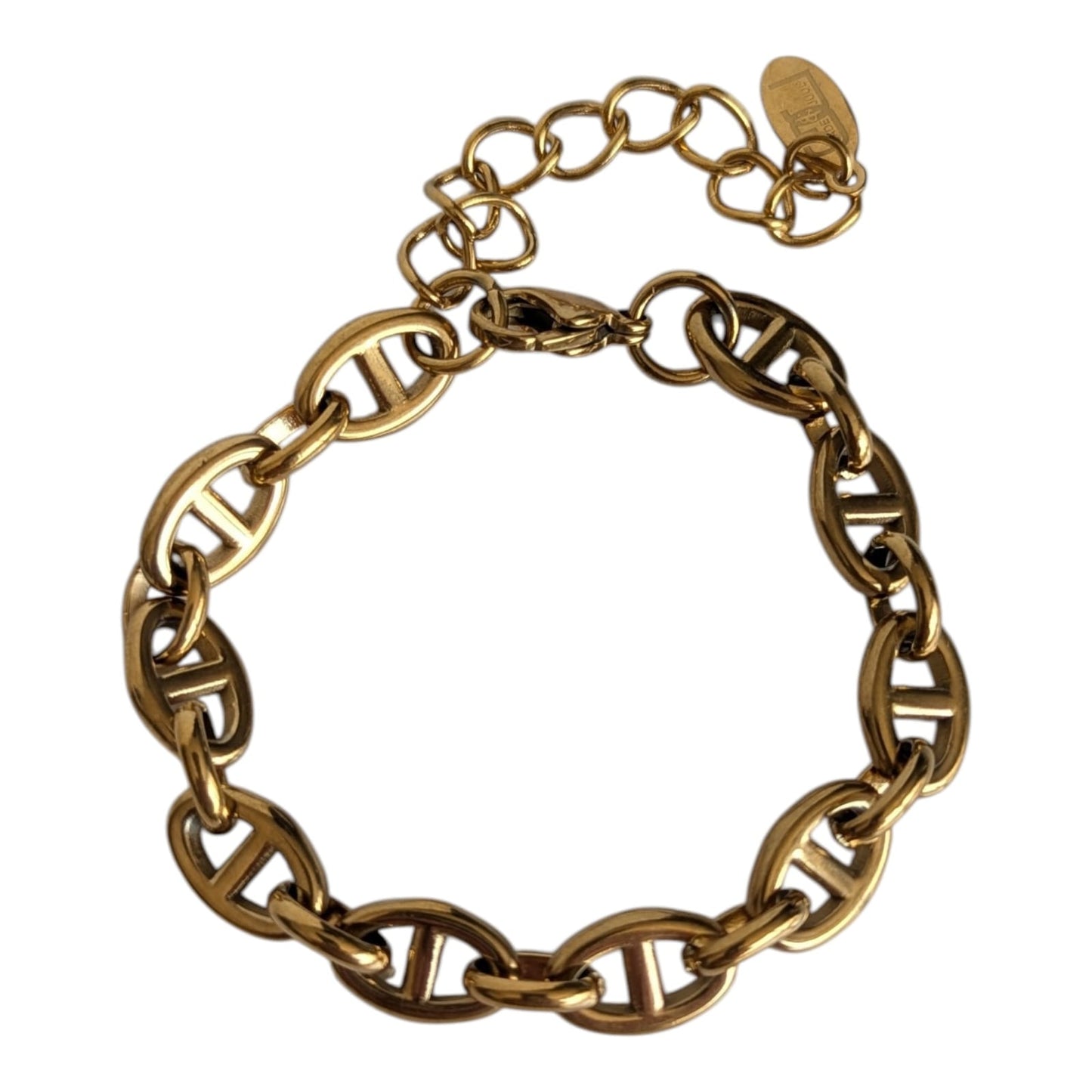 Gade & Juul - Armbånd - 22 cm - Kirurgisk Stål - Guld Look - Different