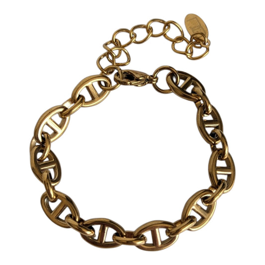 Gade & Juul - Armbånd - 22 cm - Kirurgisk Stål - Guld Look - Different