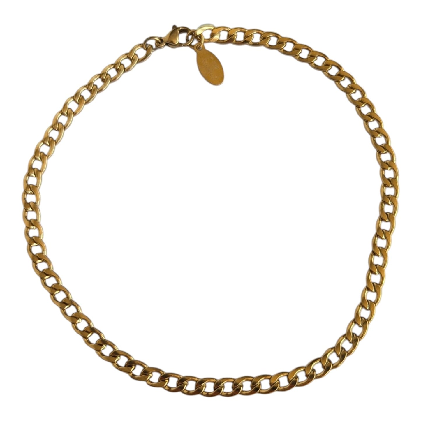 Gade & Juul - Ankelkæde - 28 cm - Kirurgisk Stål - Guld look - Follow