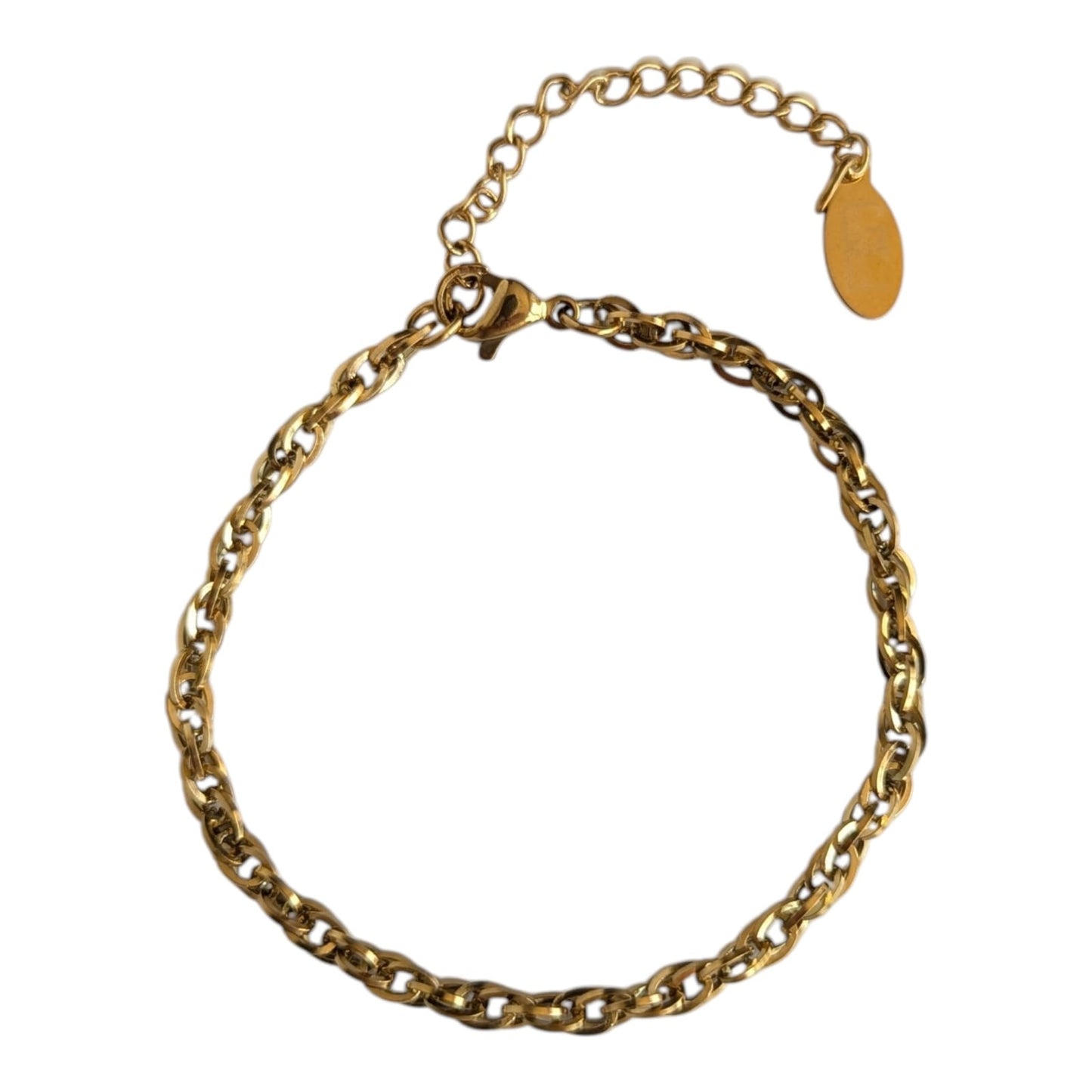 Gade & Juul - Armbånd - 22 cm - Kirurgisk Stål - Guld look - Intense