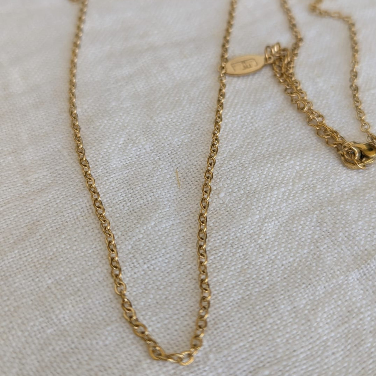 Gade & Juul - Halskæde - 95 cm - Kirurgisk Stål - Guld Look - Between