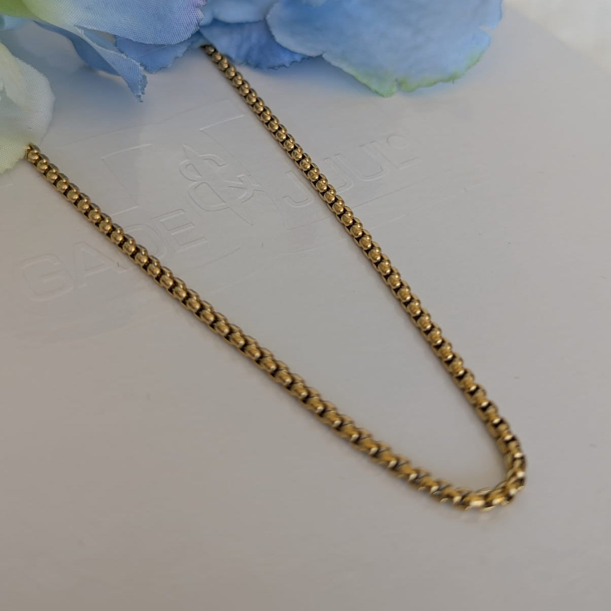 Gade & Juul - Halskæde - 95 cm - Kirurgisk Stål - Guld look - Max