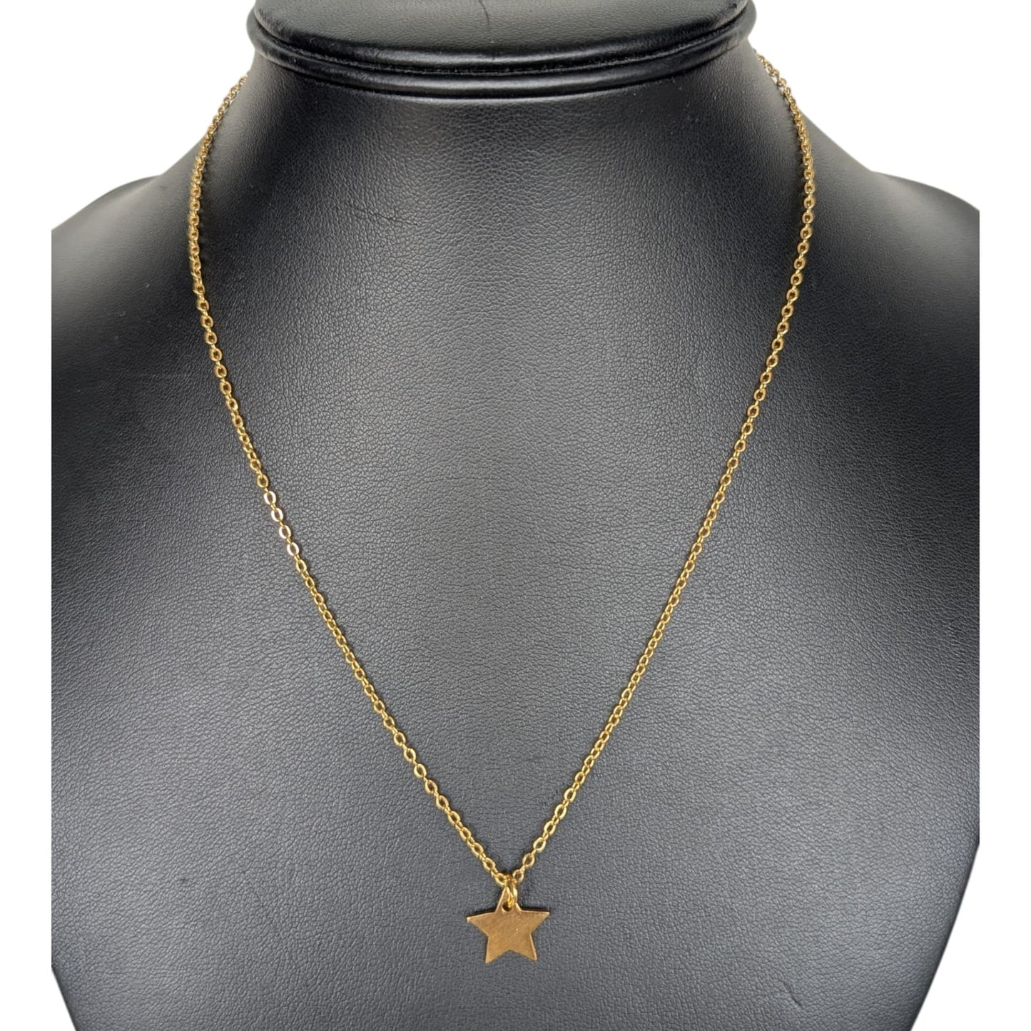 Gade & Juul - Halskæde inklusiv vedhæng - 40 cm - Kirurgisk Stål - Guld look - Star