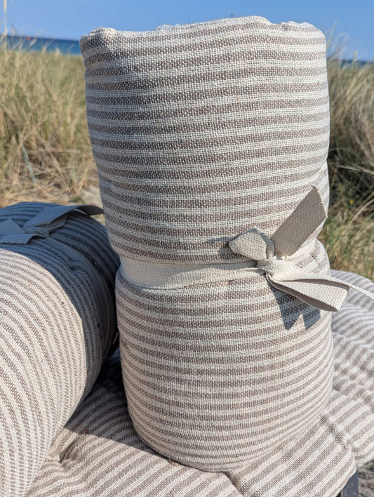 Hynde - 120 X 45 cm - Beige Striber - Bomuld