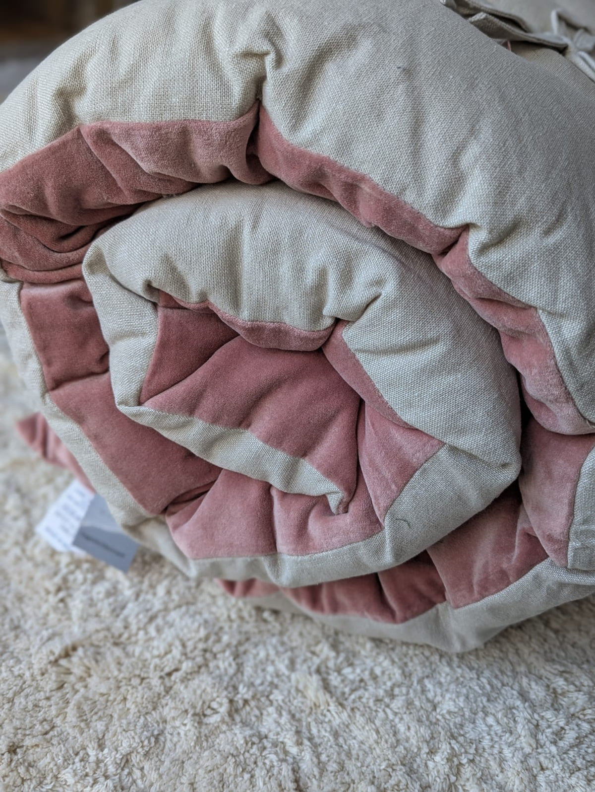 Madras Rosa Bomuld/Velour - 180 x 65 cm