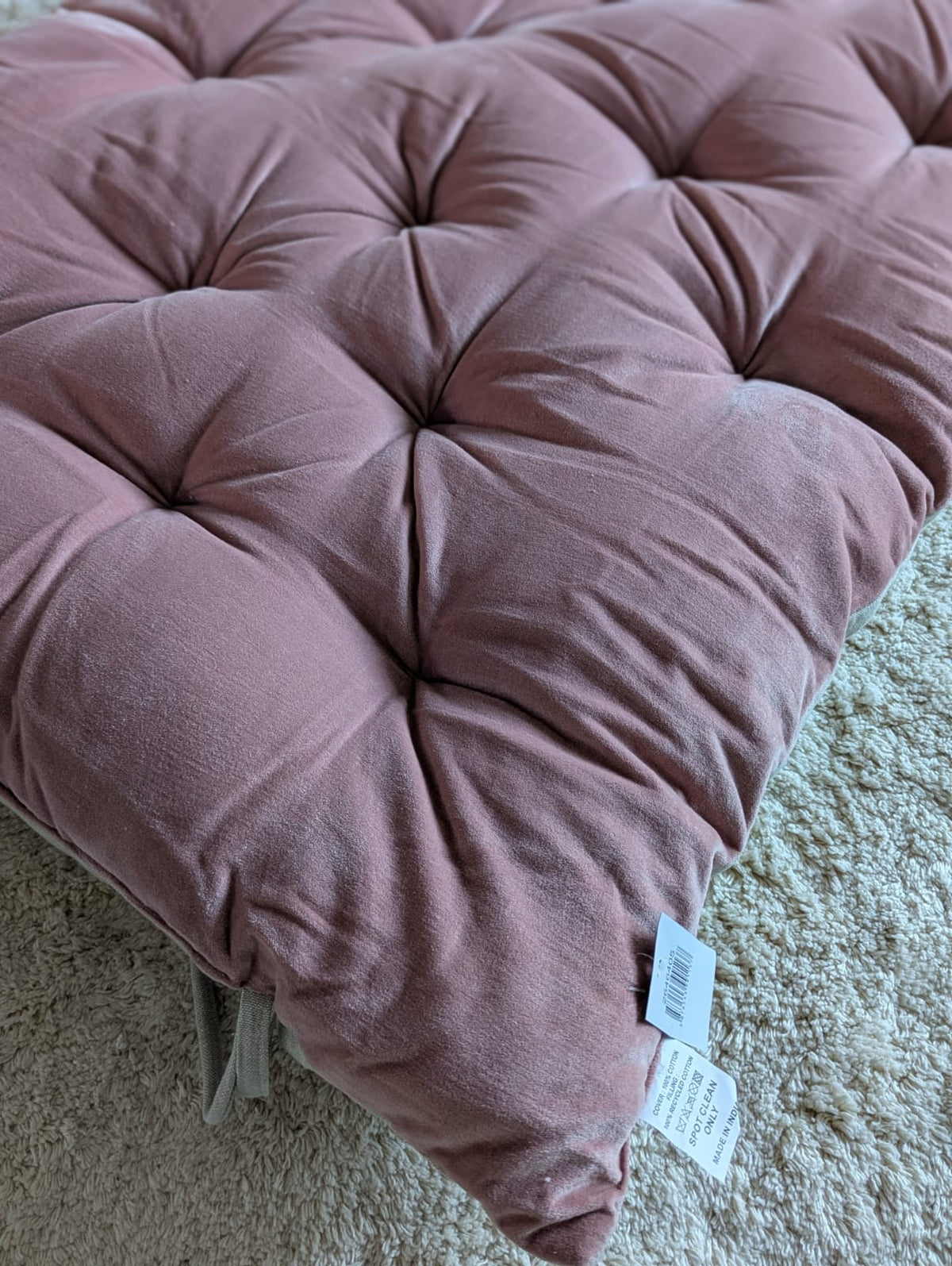 Madras Rosa Bomuld/Velour - 180 x 65 cm