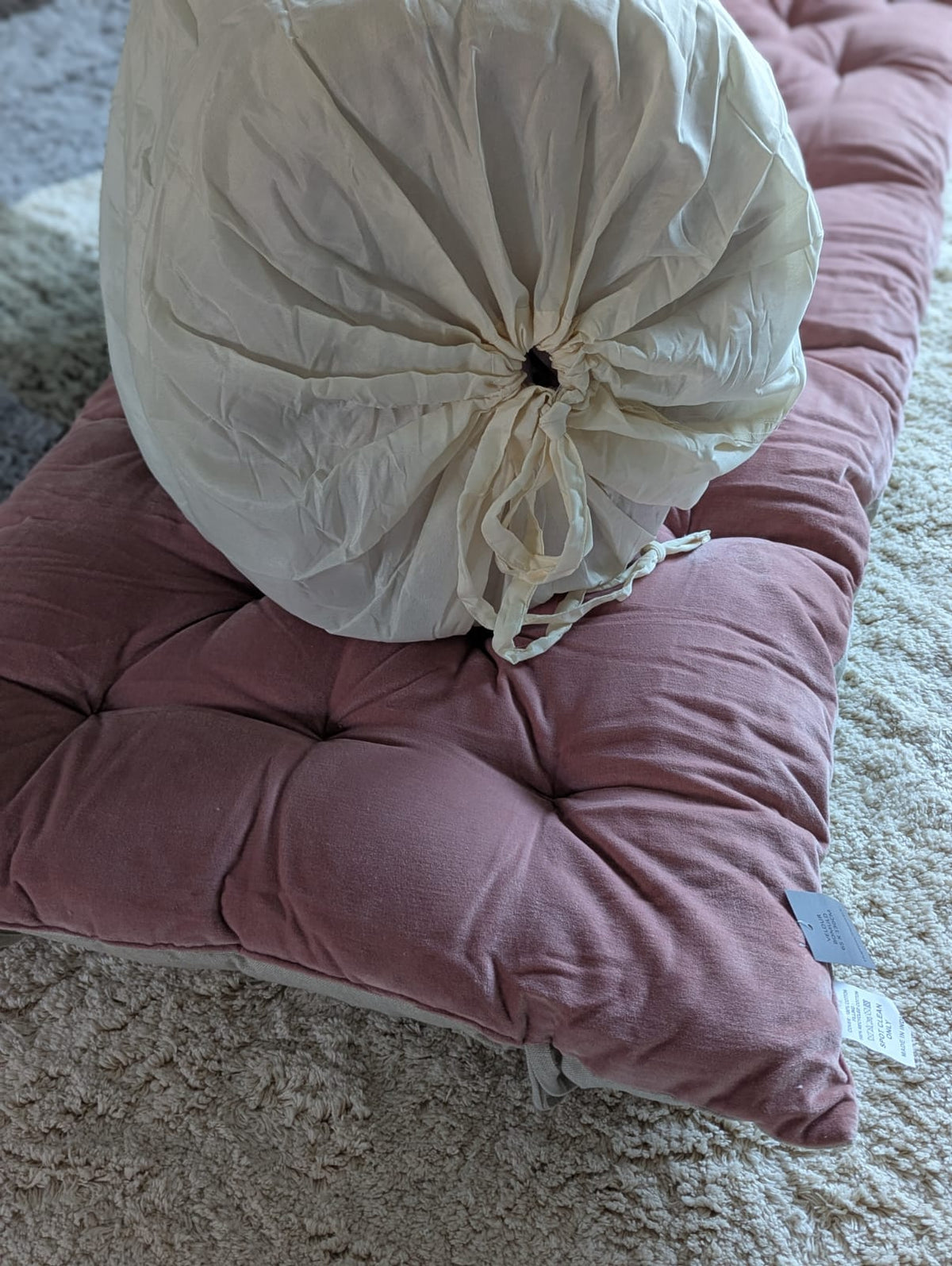 Madras Rosa Bomuld/Velour - 180 x 65 cm