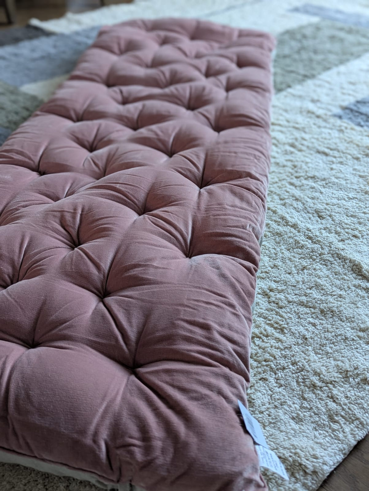 Madras Rosa Bomuld/Velour - 180 x 65 cm