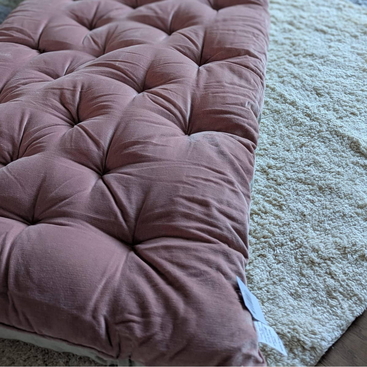 Madras Rosa Bomuld/Velour - 180 x 65 cm