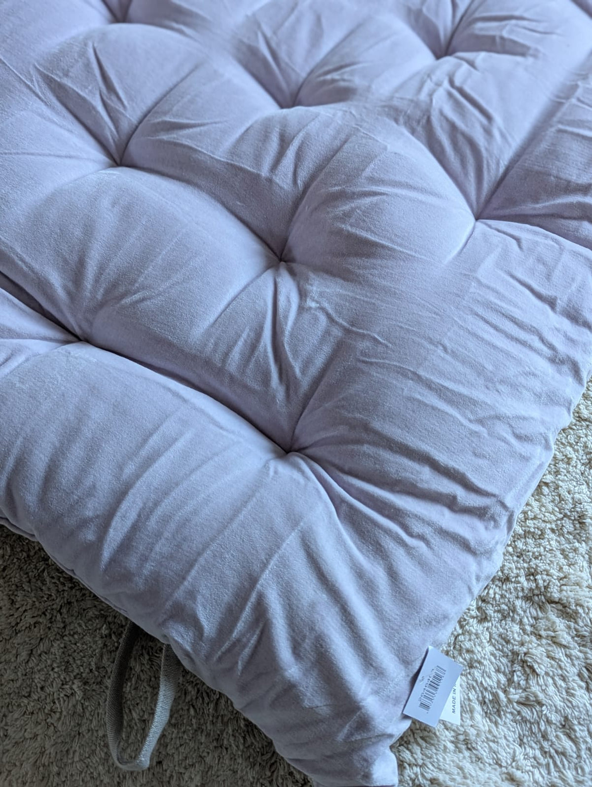 Madras Støvet Lilla Bomuld/Velour - 180 x 65 cm