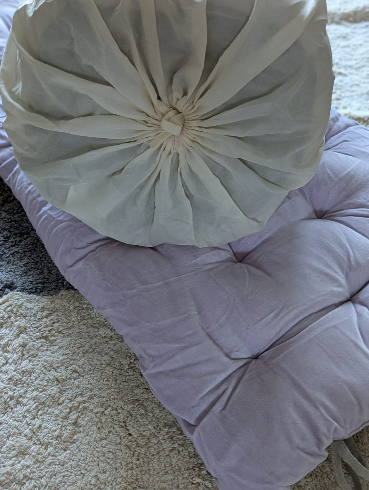 Madras Støvet Lilla Bomuld/Velour - 180 x 65 cm