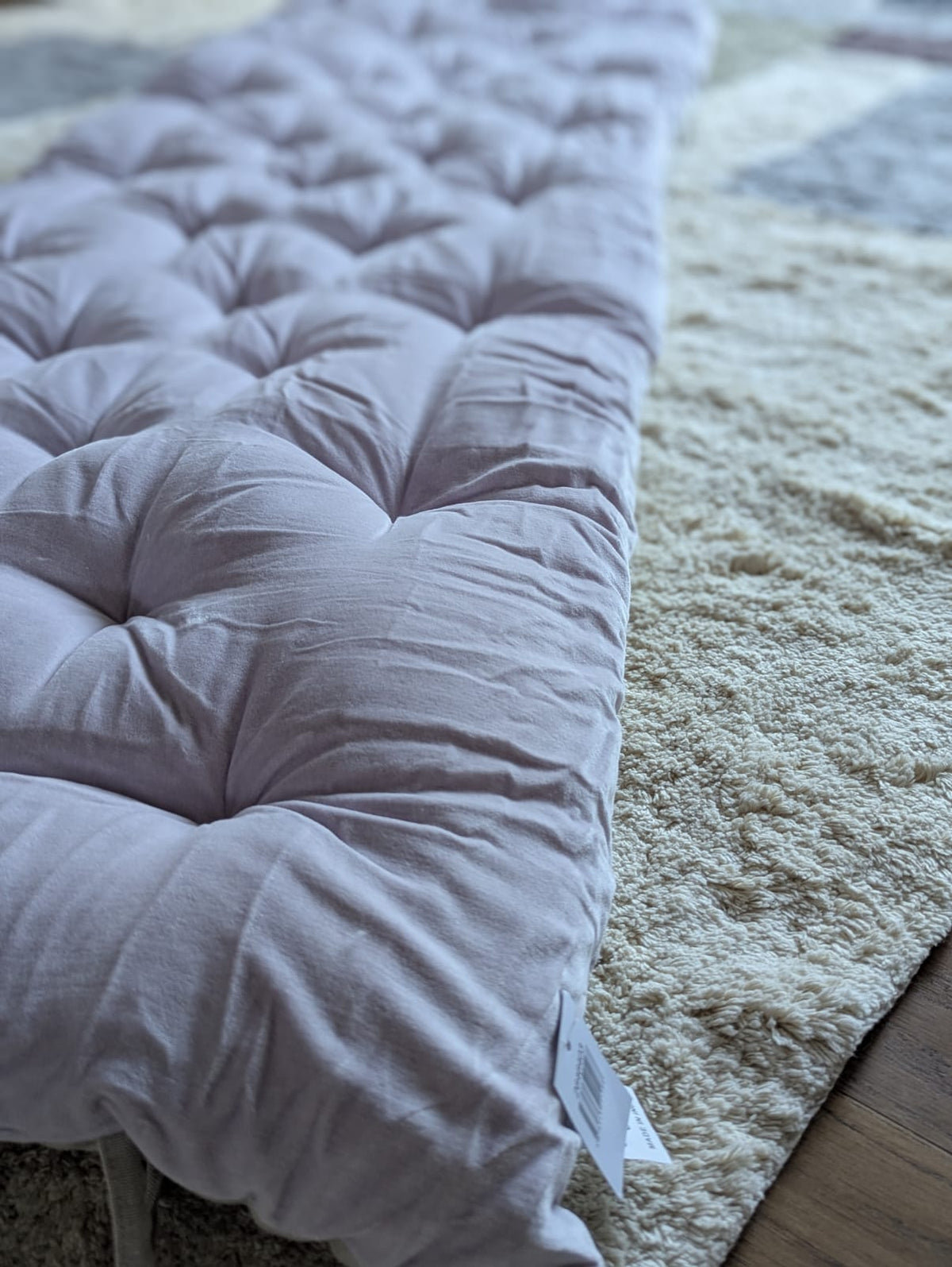 Madras Støvet Lilla Bomuld/Velour - 180 x 65 cm