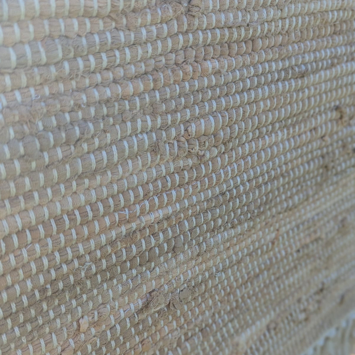 Gulvtæppe i bomuld - Nude/Beige - 60 x 90 cm