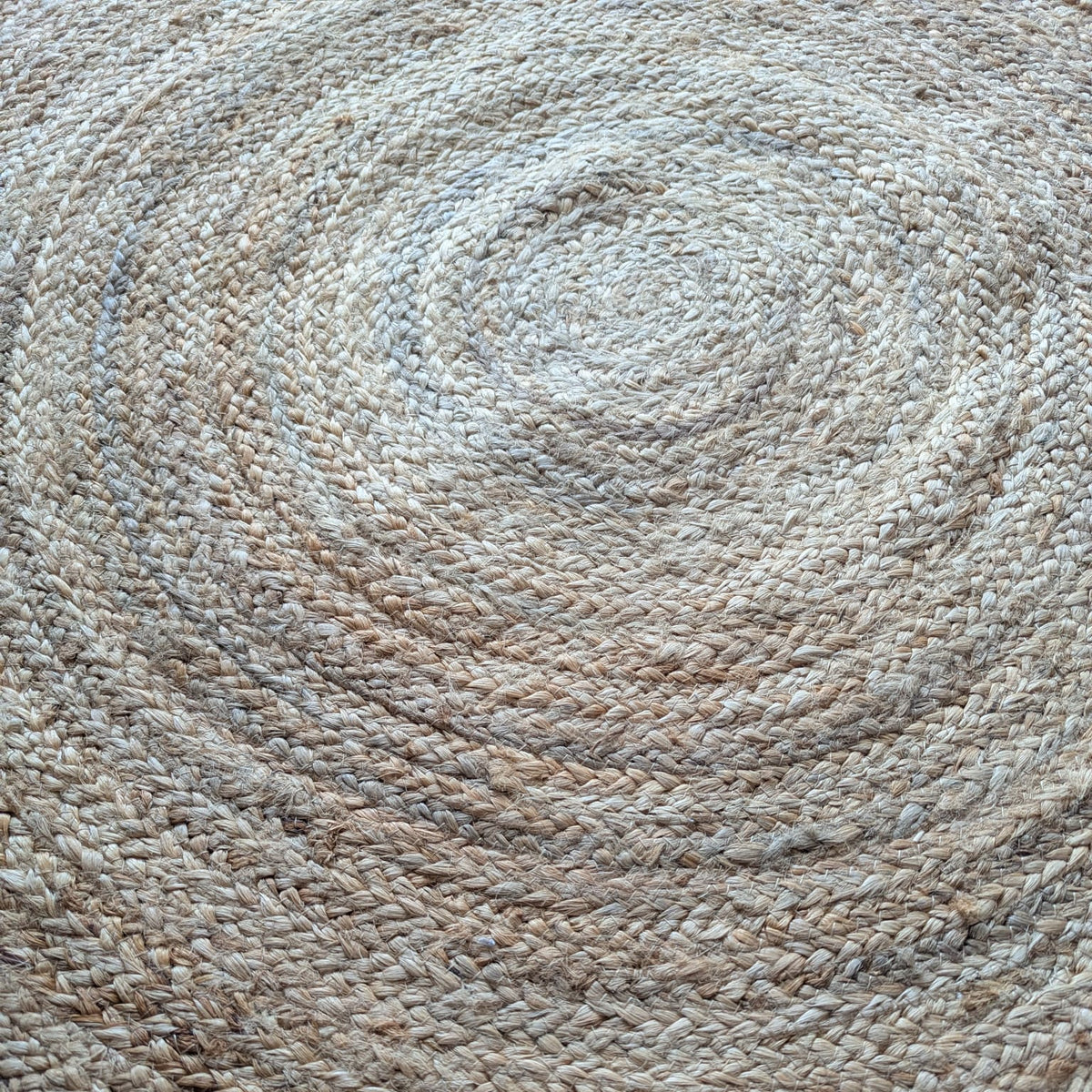 Rundt Jutetæppe  - Natur - Ø 90cm